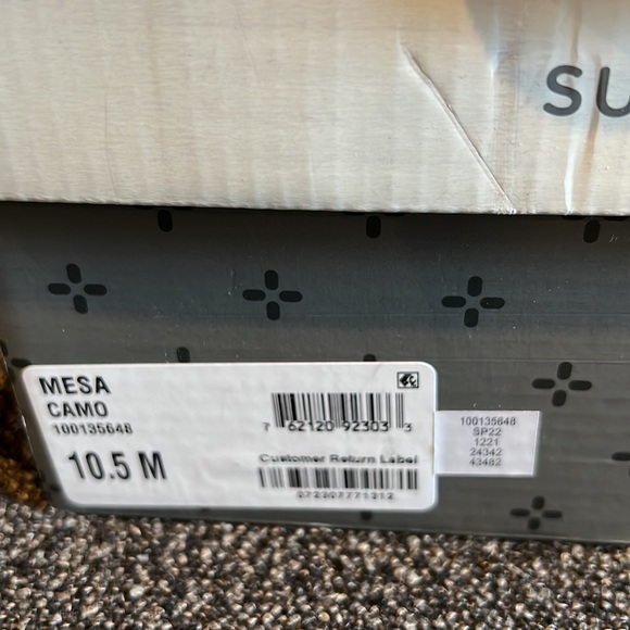 Men's Mesa Camo Print Patchwork Lace-Up High Top Sneakers. (New) - Picture 8 of 8